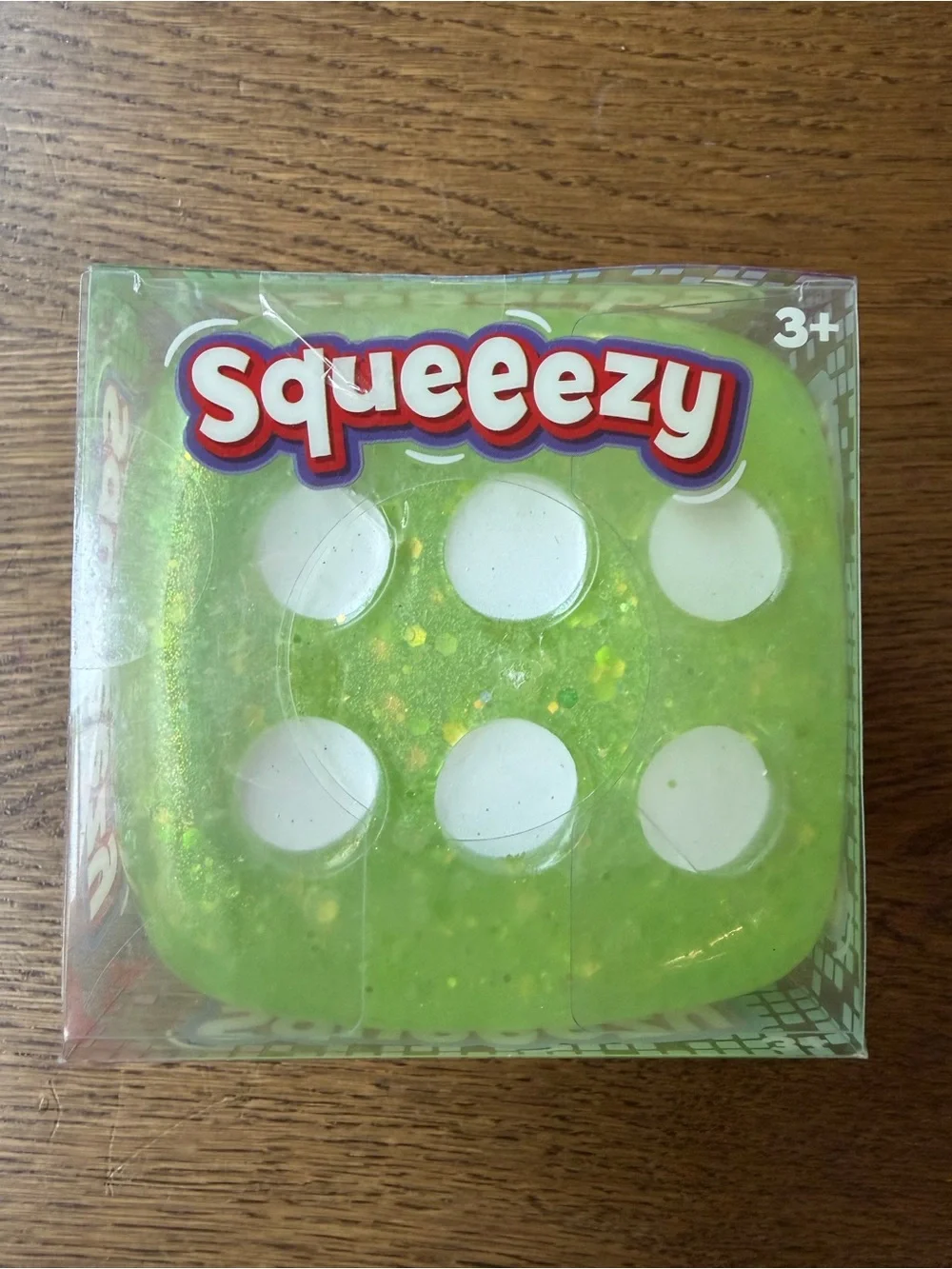 Squeeezy green glitter